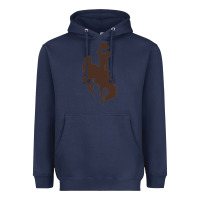 Navy wyoming athletics Heavyweight Hoodie - linhVisuals