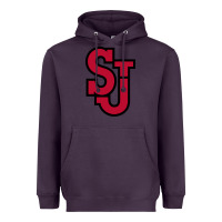 Plum st. john's red Heavyweight Hoodie - linhVisuals