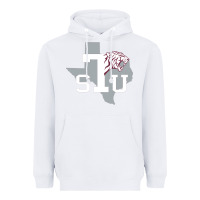 White texas southern Heavyweight Hoodie - linhVisuals