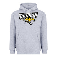 Heather Grey towson tigers Heavyweight Hoodie - linhVisuals