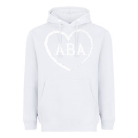 White aba therapy gift for behavior analyst  womens aba premium t shirt Heavyweight Hoodie - linhVisuals
