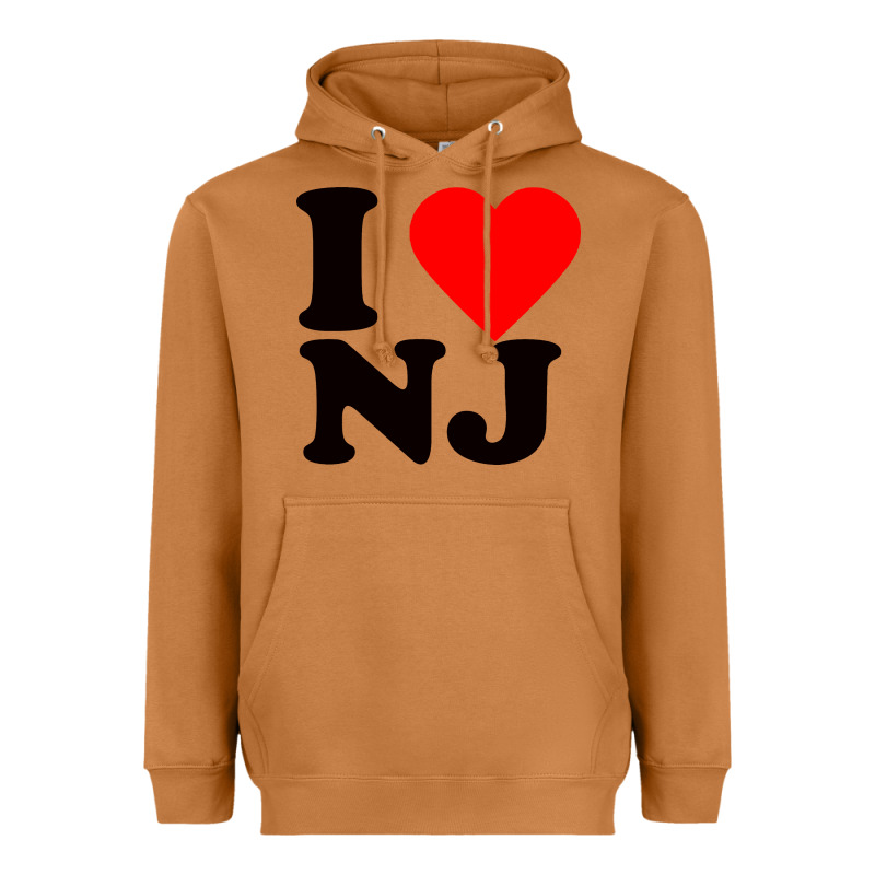 I Love Nj Heavyweight Hoodie by linhVisuals | Teevron