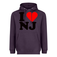 Plum i love nj Heavyweight Hoodie - linhVisuals
