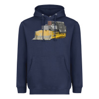 Navy killdozer tread back tank top Heavyweight Hoodie - linhVisuals