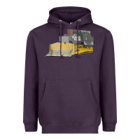 Plum killdozer tread back tank top Heavyweight Hoodie - linhVisuals