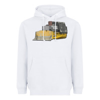 White killdozer tread back tank top Heavyweight Hoodie - linhVisuals