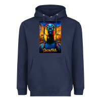 Navy snowfall fx tv show Heavyweight Hoodie - linhVisuals