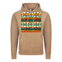 Vintage Coffee native american aztec seamless pattern 1 Vintage Hoodie - BundleAndBundleShop
