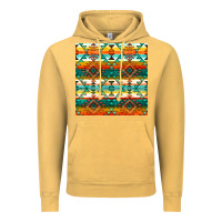 Vintage Mustard native american aztec seamless pattern 1 Vintage Hoodie - BundleAndBundleShop
