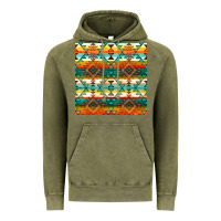 Vintage Olive native american aztec seamless pattern 1 Vintage Hoodie - BundleAndBundleShop