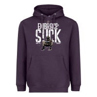 Plum EMBRACE THE SUCK VINTAGE Heavyweight Hoodie - linhVisuals
