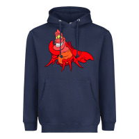 Navy The Little Mermaid Sebastian Costume Heavyweight Hoodie - linhVisuals