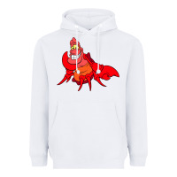 White The Little Mermaid Sebastian Costume Heavyweight Hoodie - linhVisuals