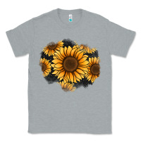 Heather Grey sunflower patch Classic Tee - Jasminsmagicworld