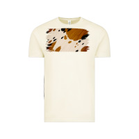 Vintage Arctic Cowhide Black and Light Brown Brushstroke Vintage Tee - Jasminsmagicworld