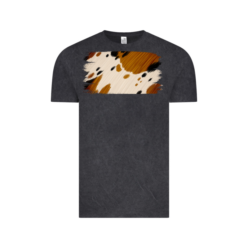 Cowhide Black And Light Brown Brushstroke Vintage Tee by Jasminsmagicworld | Teevron
