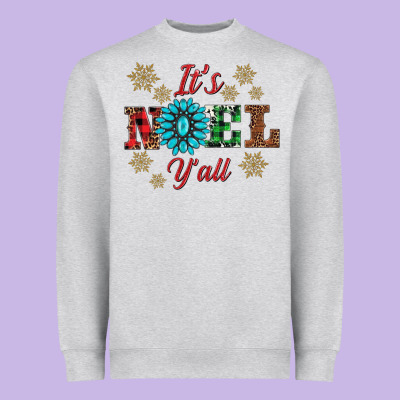 It's Noel Y'all Heavyweight Sweatshirt Designed By Adodesignshop