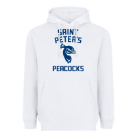 White #st peters peacocks Heavyweight Hoodie - linhVisuals