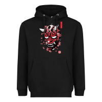 Black darth oni Heavyweight Hoodie - linhVisuals