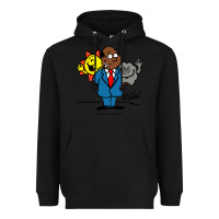 Black al roker Heavyweight Hoodie - linhVisuals