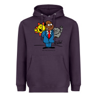 Plum al roker Heavyweight Hoodie - linhVisuals