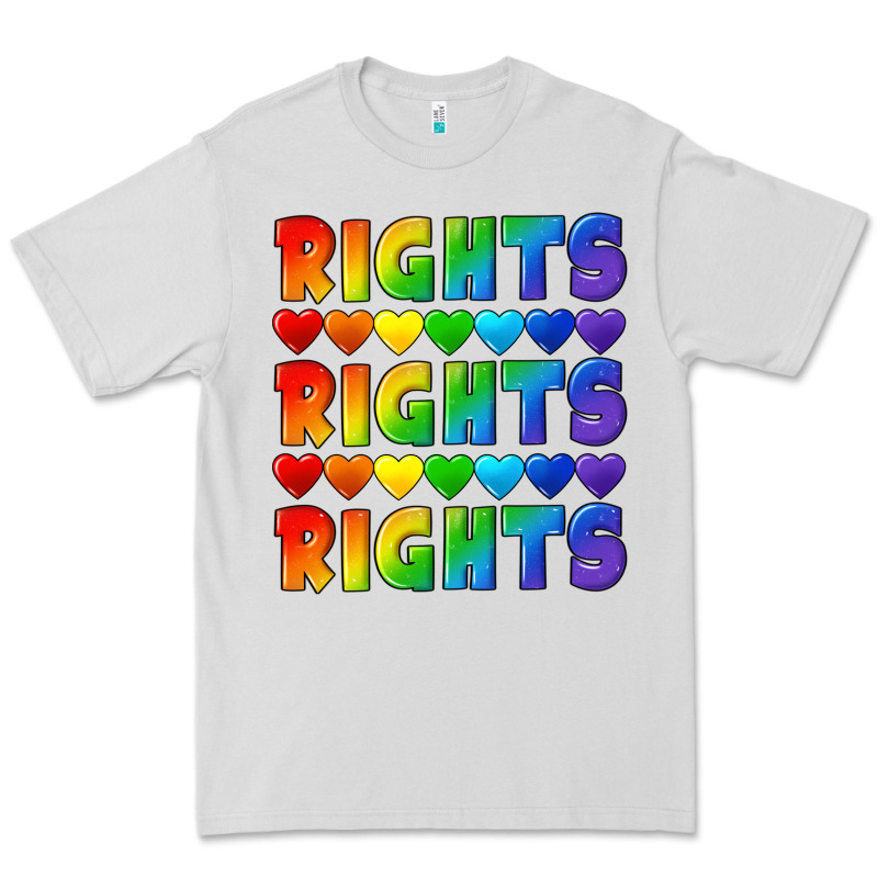 Rights Rights Rights Pride Premium Tee by CowGirlArtShop | Teevron