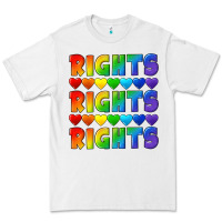 White Rights rights rights pride Premium Tee - CowGirlArtShop