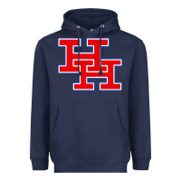 Navy herbert hoover high school (west virginia) Heavyweight Hoodie - linhVisuals