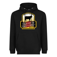 Black angus beef Heavyweight Hoodie - linhVisuals