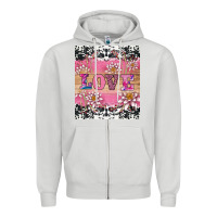 Dove Grey v.d love and lotus tumbler Zipper Hoodie - AdoDesignShop