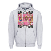 Heather Grey v.d love and lotus tumbler Zipper Hoodie - AdoDesignShop