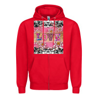 Red v.d love and lotus tumbler Zipper Hoodie - AdoDesignShop