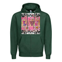 Sports Green v.d love and lotus tumbler Zipper Hoodie - AdoDesignShop