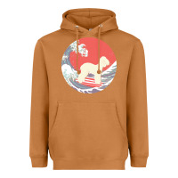 Meerkat bedlington terrier t  shirt bedlington terrier gifts   ocean waves sur Heavyweight Hoodie - linhVisuals