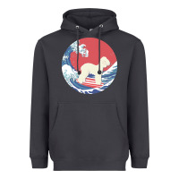 Smoke bedlington terrier t  shirt bedlington terrier gifts   ocean waves sur Heavyweight Hoodie - linhVisuals