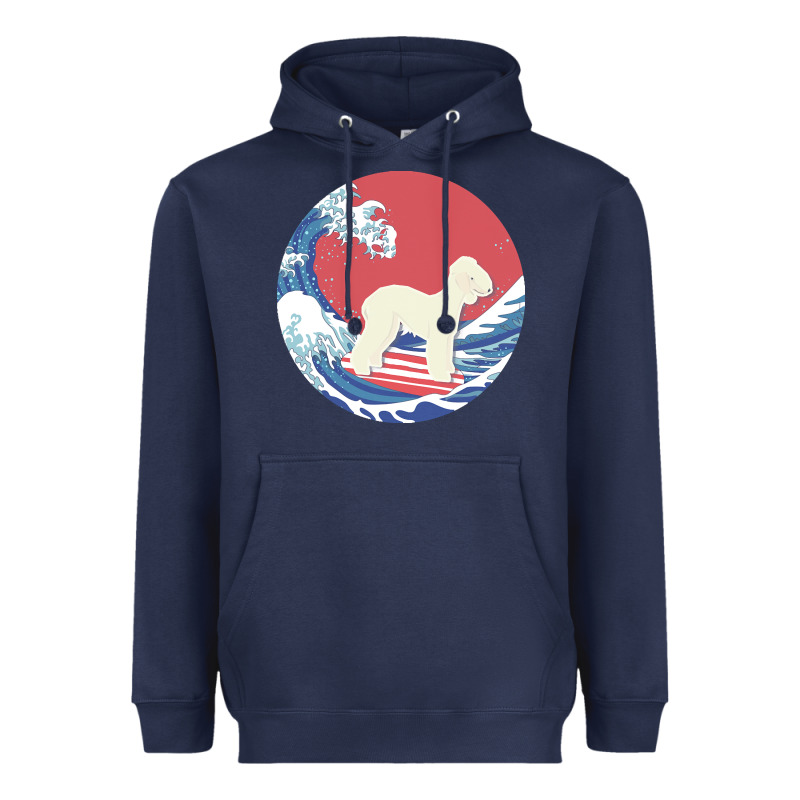 Bedlington Terrier T  Shirt Bedlington Terrier Gifts   Ocean Waves Sur Heavyweight Hoodie by linhVisuals | Teevron