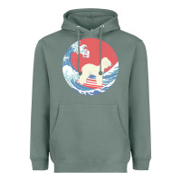 Sage bedlington terrier t  shirt bedlington terrier gifts   ocean waves sur Heavyweight Hoodie - linhVisuals