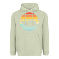 Matcha boat t  shirt boat trip silhouette on a distressed retro sunset produc Heavyweight Hoodie - linhVisuals