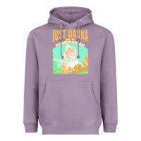 Lavender pommeranian t  shirt dog owner, just wanna pet my pommeranian & drink Heavyweight Hoodie - linhVisuals