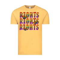 Vintage Mustard rights rights rights pride Vintage Tee - FaDigitalArtStudio