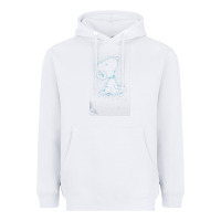 White s.n.o.o.p.y stars Heavyweight Hoodie - linhVisuals