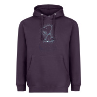 Plum s.n.o.o.p.y stars Heavyweight Hoodie - linhVisuals
