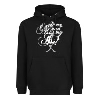 Black brain cancer t  shirt cancer can kiss my ass! brain ( gray ribbon) t Heavyweight Hoodie - linhVisuals