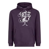 Plum brain cancer t  shirt cancer can kiss my ass! brain ( gray ribbon) t Heavyweight Hoodie - linhVisuals