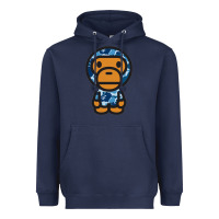 Navy baby milo bape camo Heavyweight Hoodie - linhVisuals