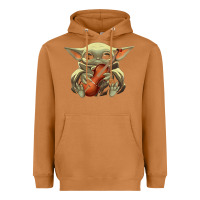 Meerkat baby yoda hug violin [tb] Heavyweight Hoodie - linhVisuals