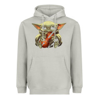 Moon Dust baby yoda hug violin [tb] Heavyweight Hoodie - linhVisuals