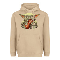 Mushroom baby yoda hug violin [tb] Heavyweight Hoodie - linhVisuals