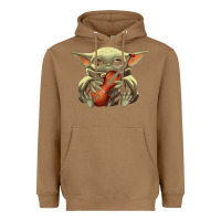 Baby Yoda Hug Violin [tb] Heavyweight Hoodie | Teevron