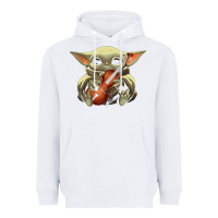 White baby yoda hug violin [tb] Heavyweight Hoodie - linhVisuals
